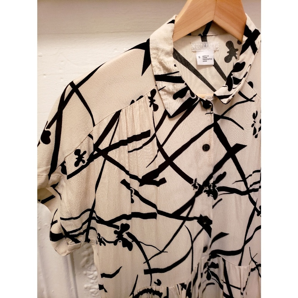 Black & White Print Dress